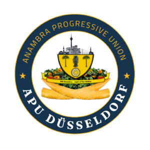 blue & gold circle illustrative education logo